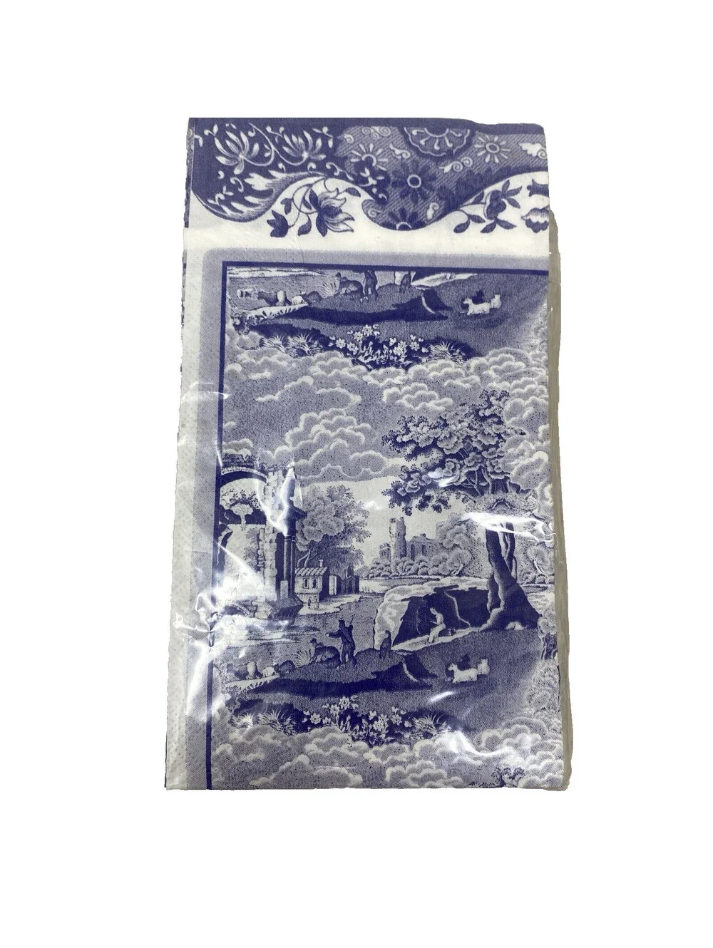 Creative Papers By C.R. Gibson 16 3ply Napkins Blue Italia Guest Towel